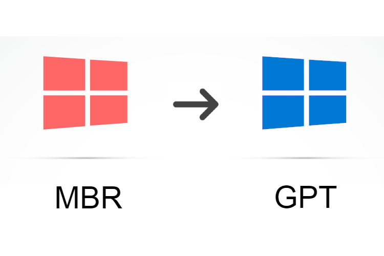 Converting MBR to GPT on Windows 10