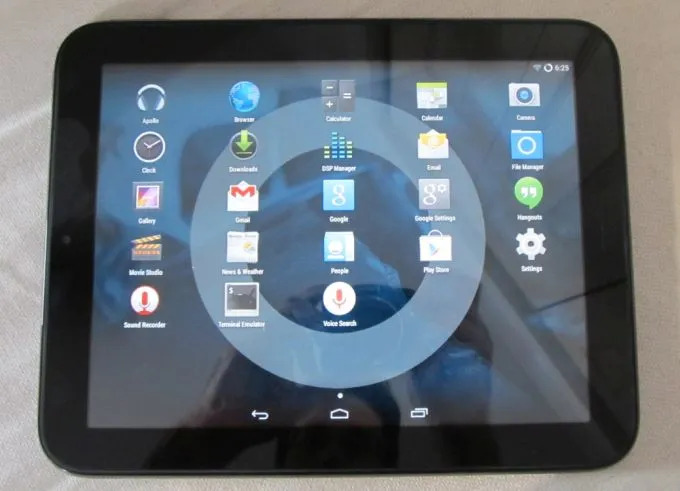 HP TouchPad running Android (CyanogenMod 11)